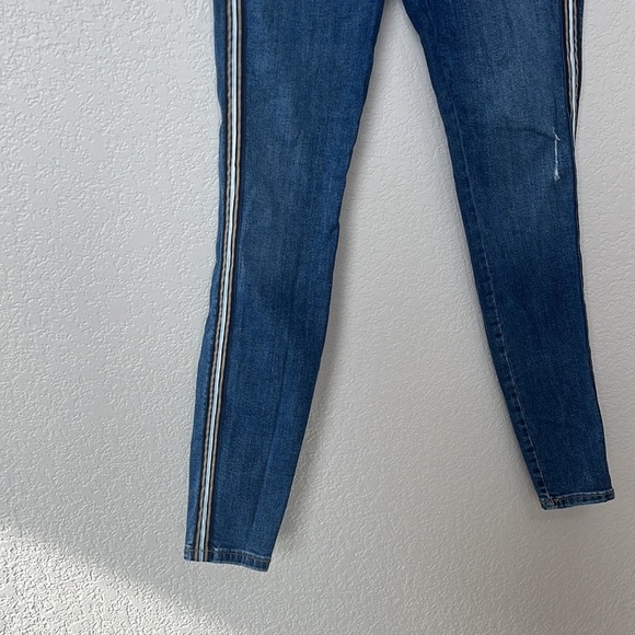 Wild Fable Denim Skinny Jean Pin Stripe Blue size 8 29 Regular - Picture 5 of 15